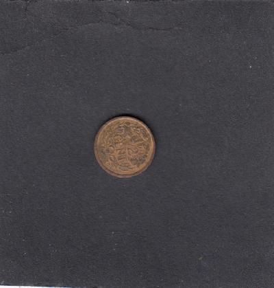 Beschrijving: 1/2 Cent WILHELMINA